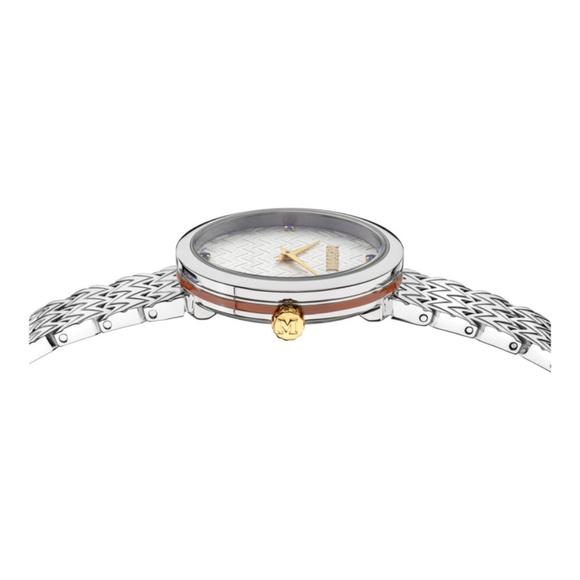 NWT MISSONI M1 Watch with Silver Dial, Gold Accents and Sapphire Detail - Picture 5 of 13